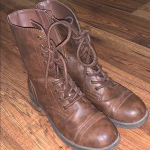 Brown Combat Boots